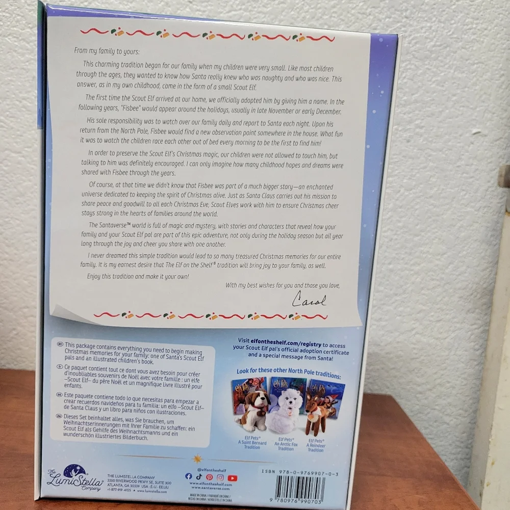 The Elf on the Shelf: A Christmas Tradition Book Boy NIB - Picture 2 of 6